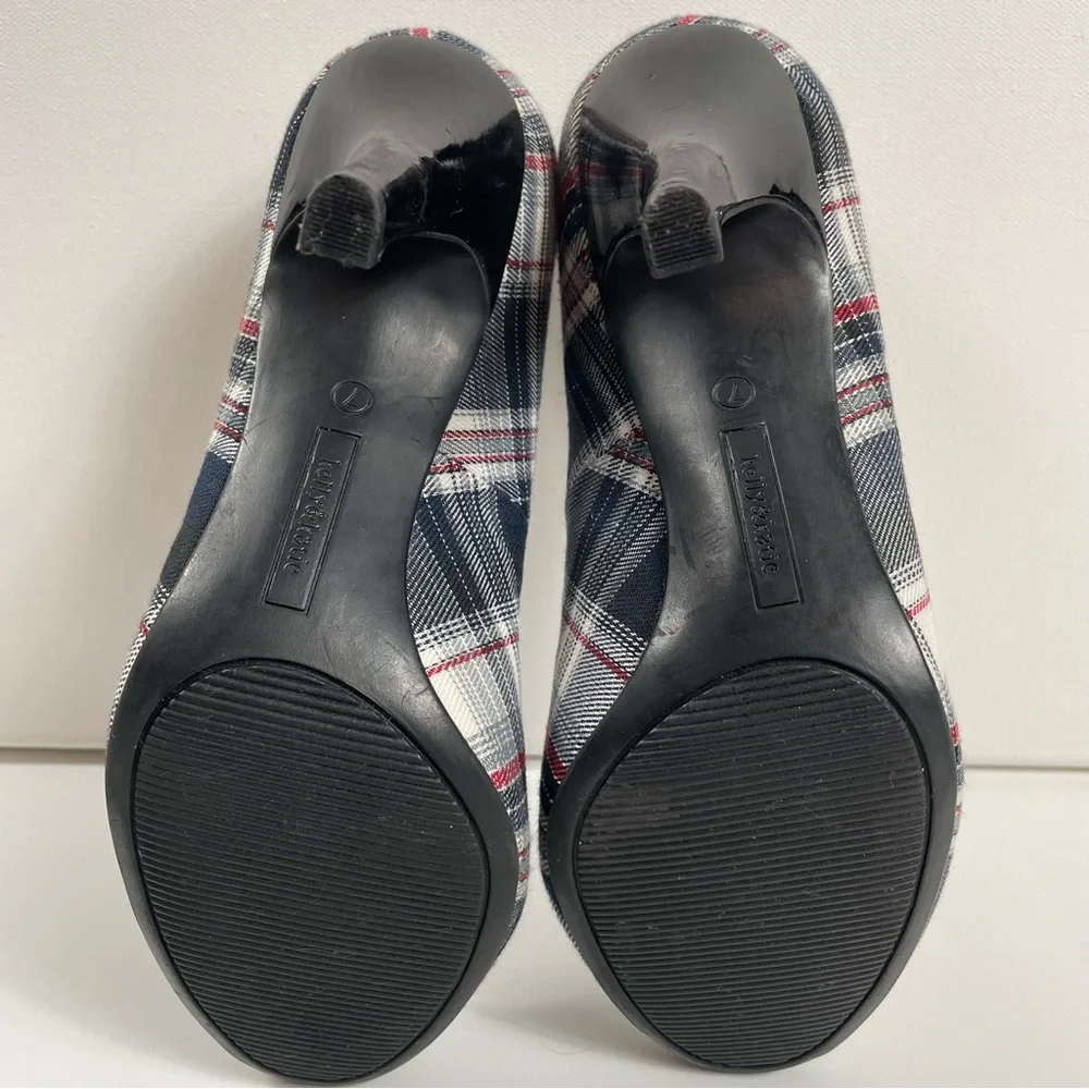 Kelly & Katie Plaid High Heel Pumps Women’s Size 7 - Holiday Preppy Classic - Picture 6 of 10